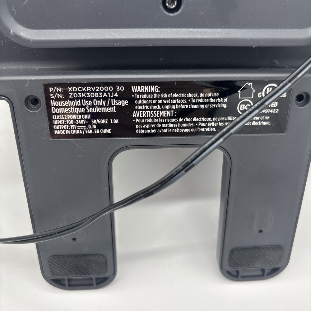 Shark RV2001 / WD RV2000WD RV2001DRUS RV2001WRUS CHARGING DOCK BASE # XDCKRV2000 - Picture 8 of 9